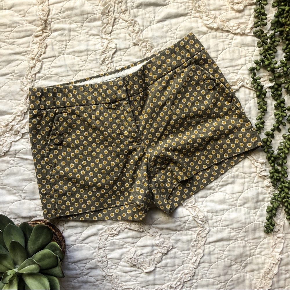 J. Crew Graphic Polka-Dotted Shorts